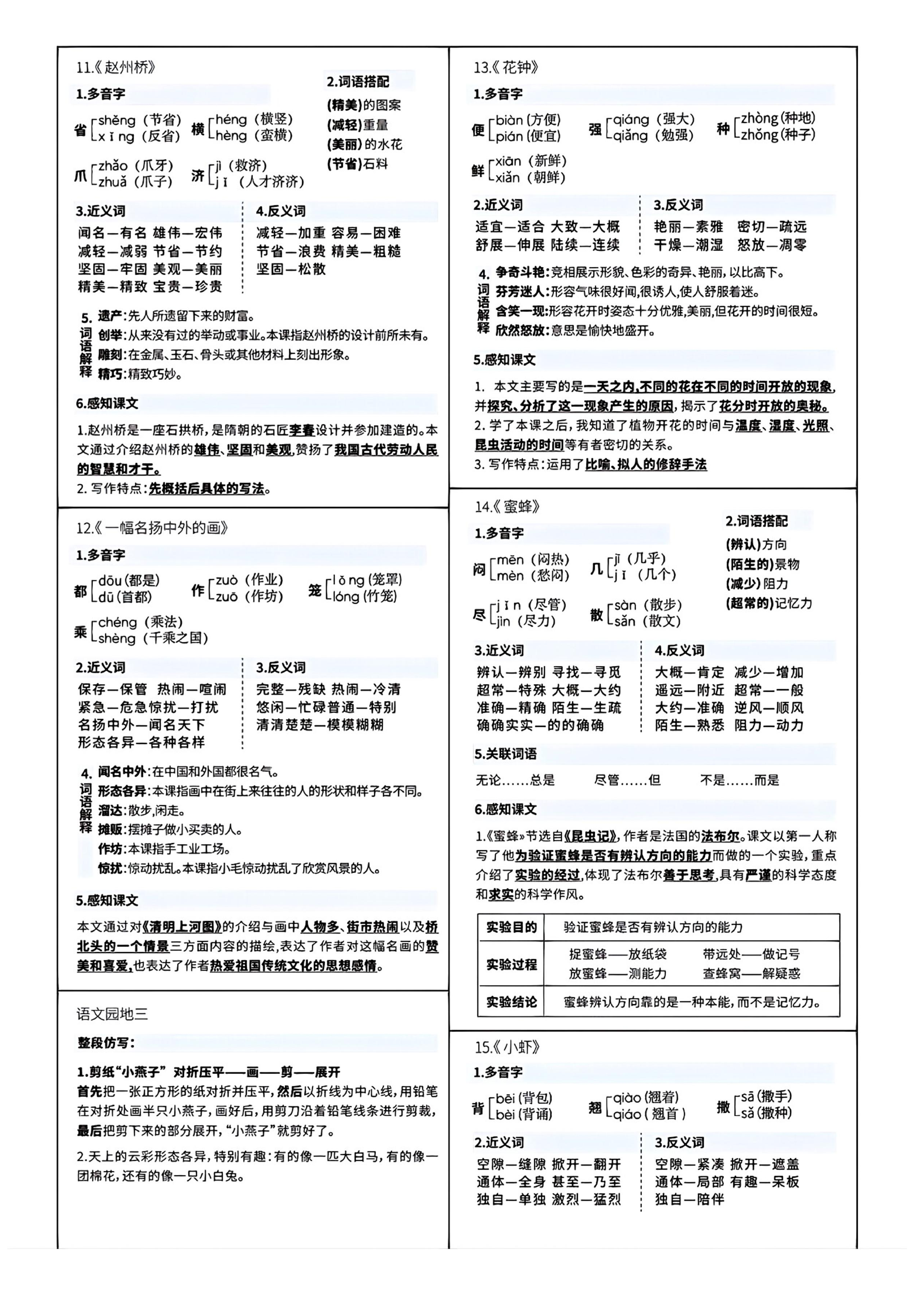 小学语文《课课贴》3年级下册（2024春）.pdf 第3页