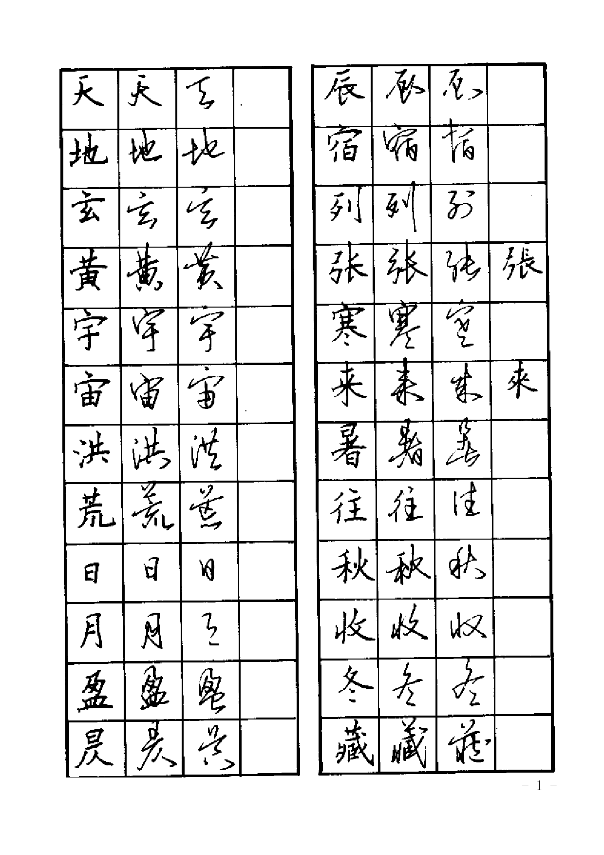 28 硬笔书法楷行草对照字帖.pdf 第1页