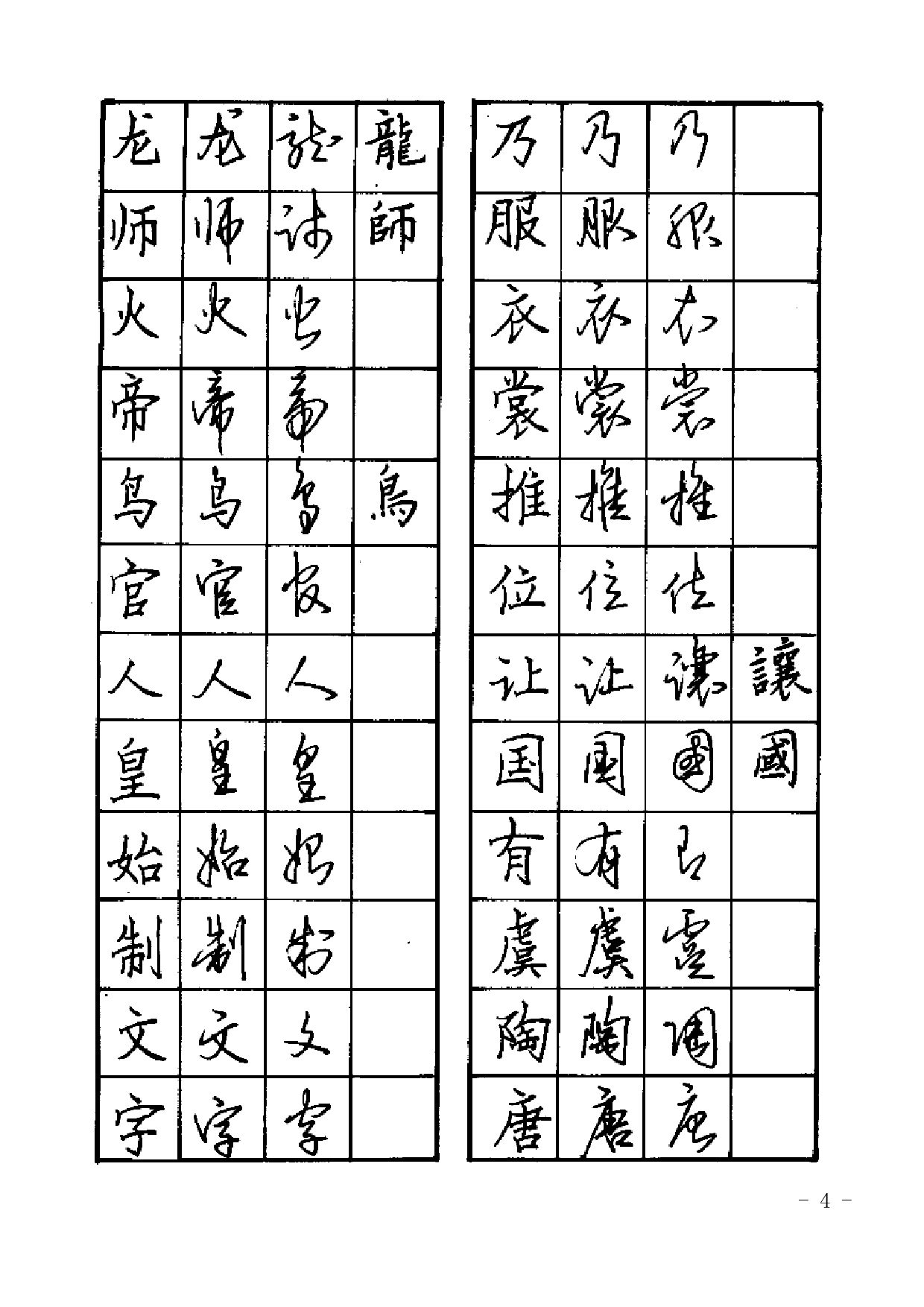 28 硬笔书法楷行草对照字帖.pdf 第4页