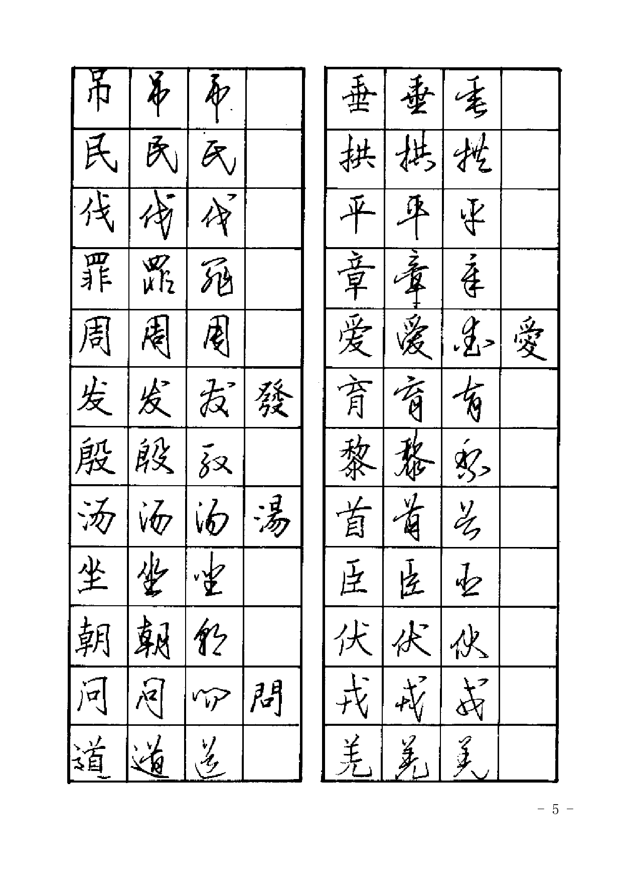 28 硬笔书法楷行草对照字帖.pdf 第5页