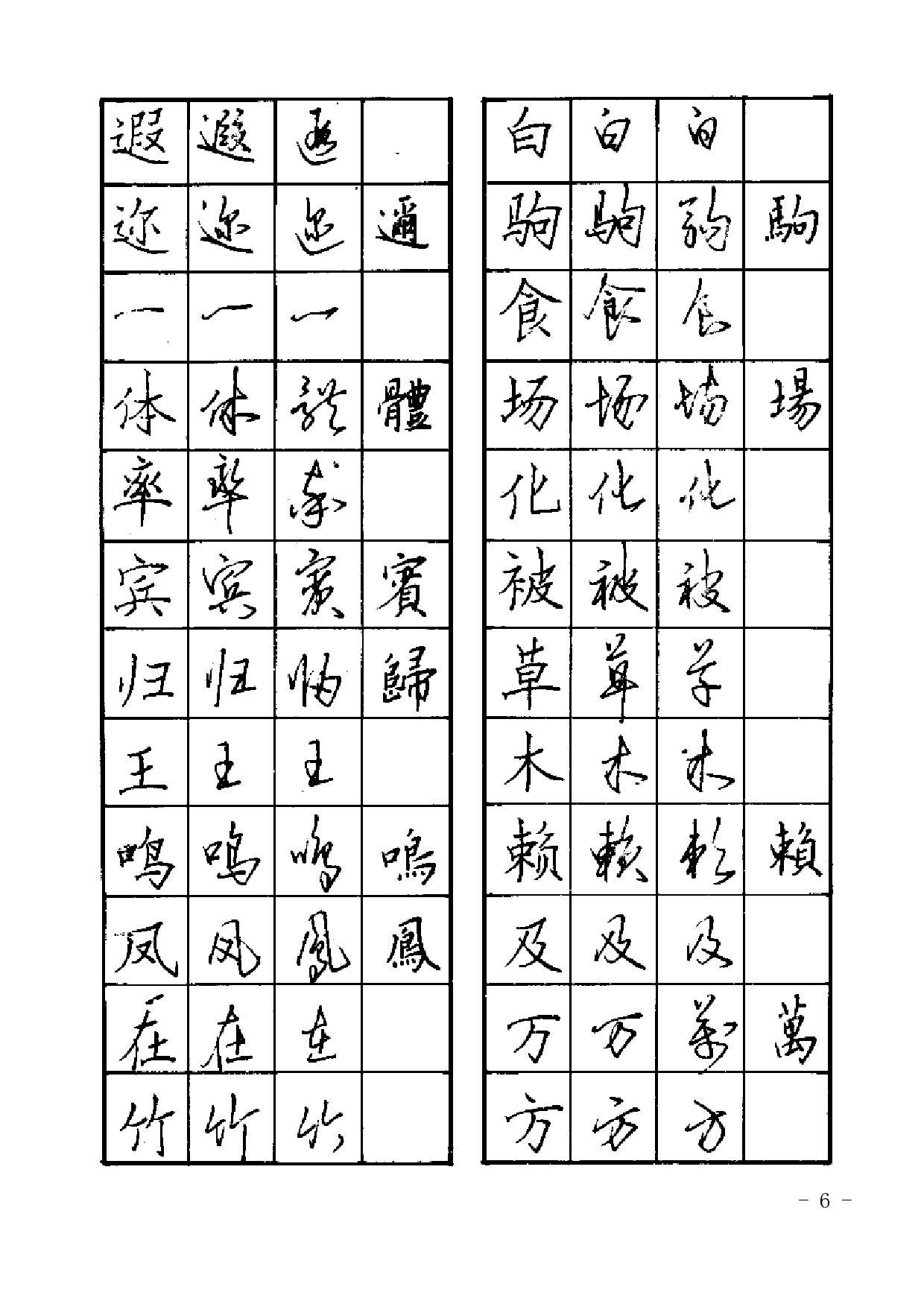 28 硬笔书法楷行草对照字帖.pdf 第6页