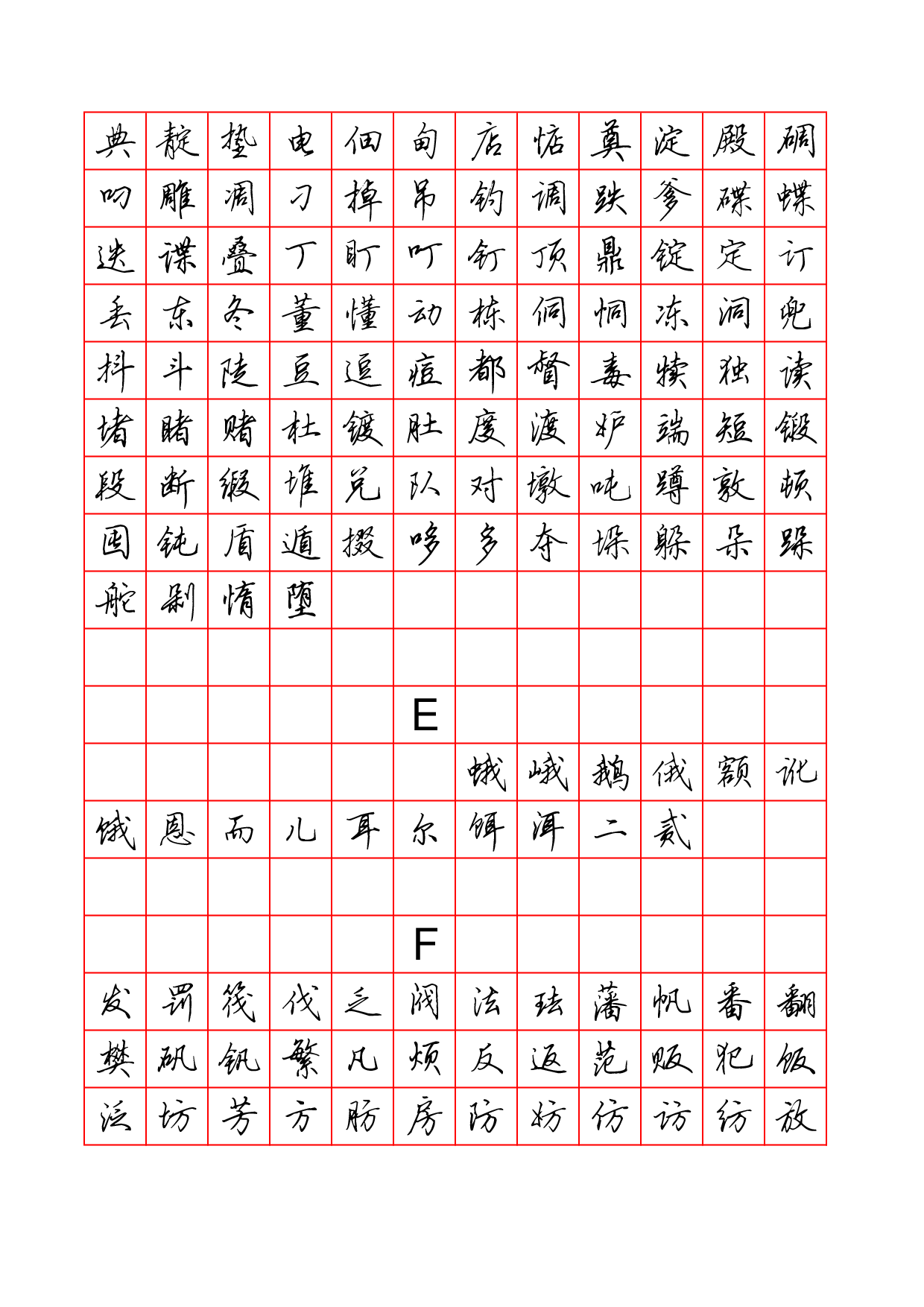 15.硬笔行书字帖3500字.pdf 第4页