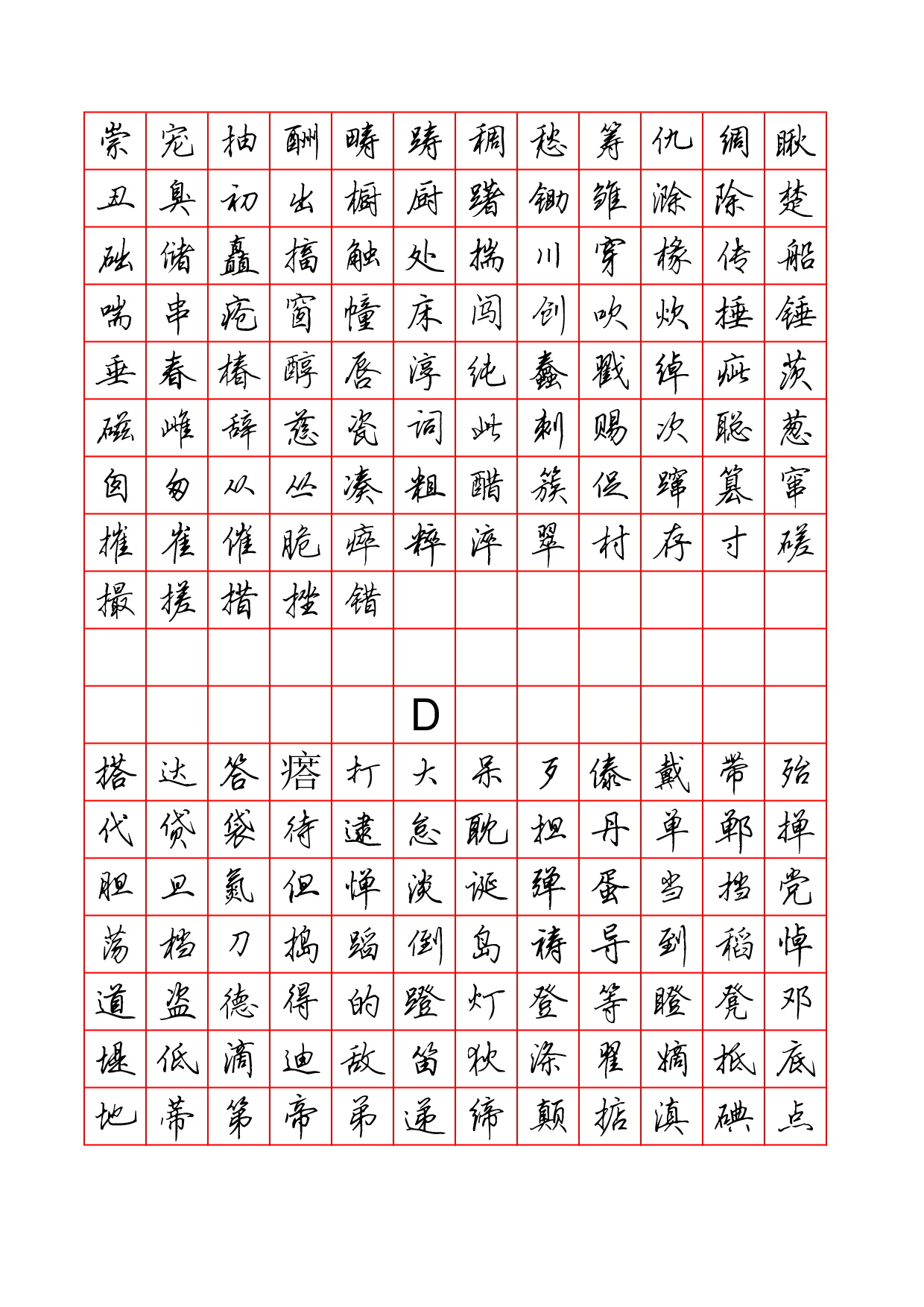 15.硬笔行书字帖3500字.pdf 第3页