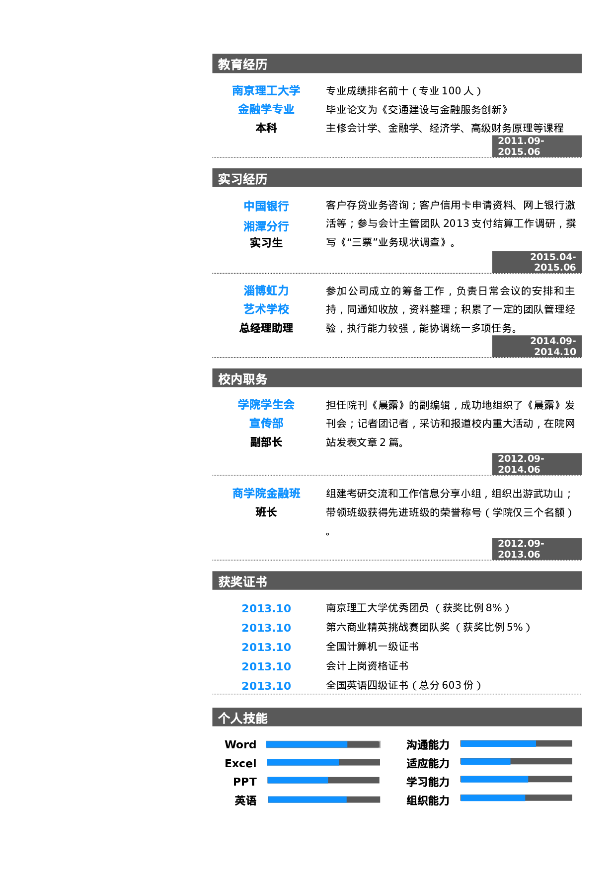 089、简历模板.doc 第1页
