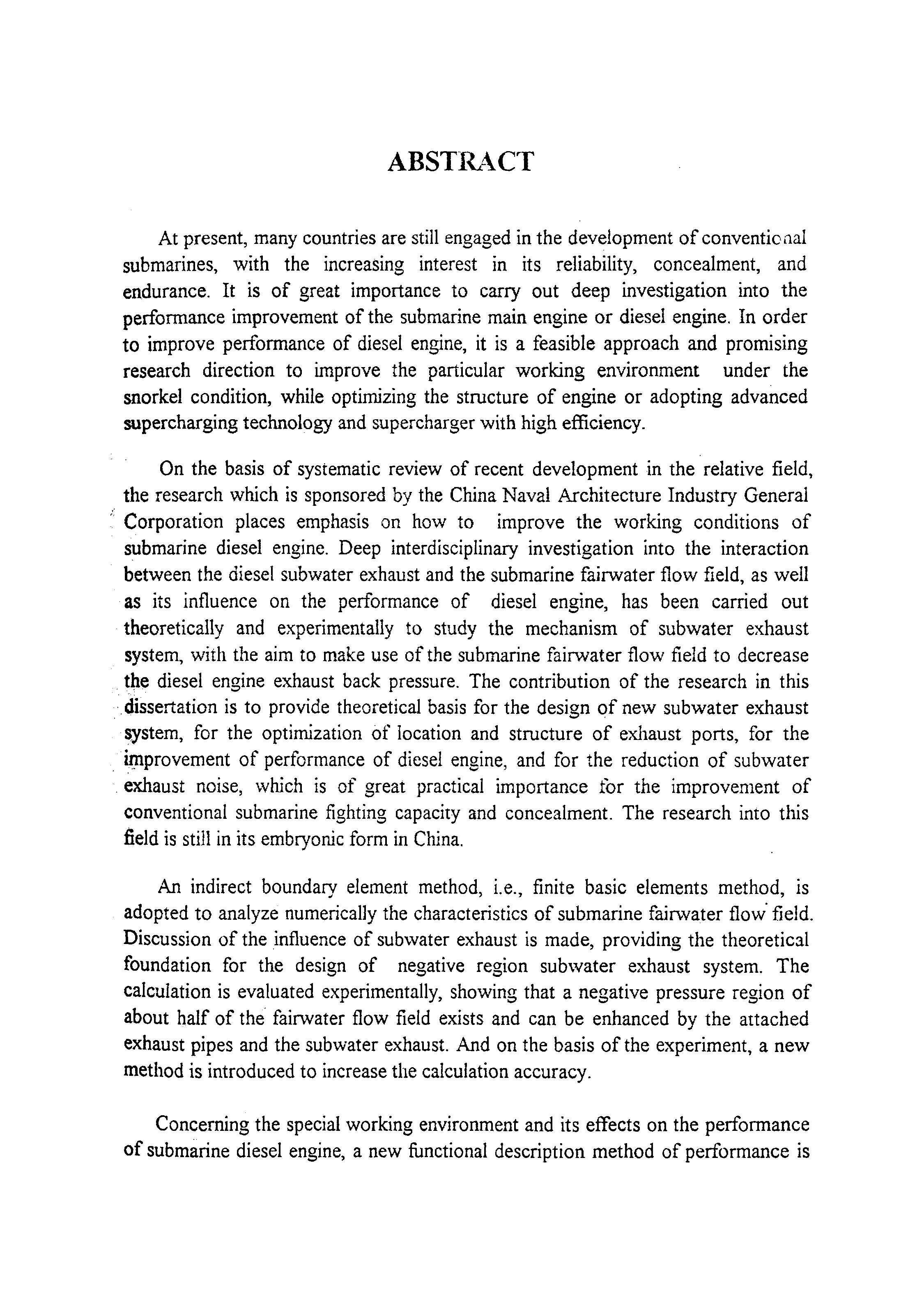 潜艇流场与水下排气相互作用对柴油机性能影响的理论研究-武祥洪华中科技大学-14000253.pdf 第5页