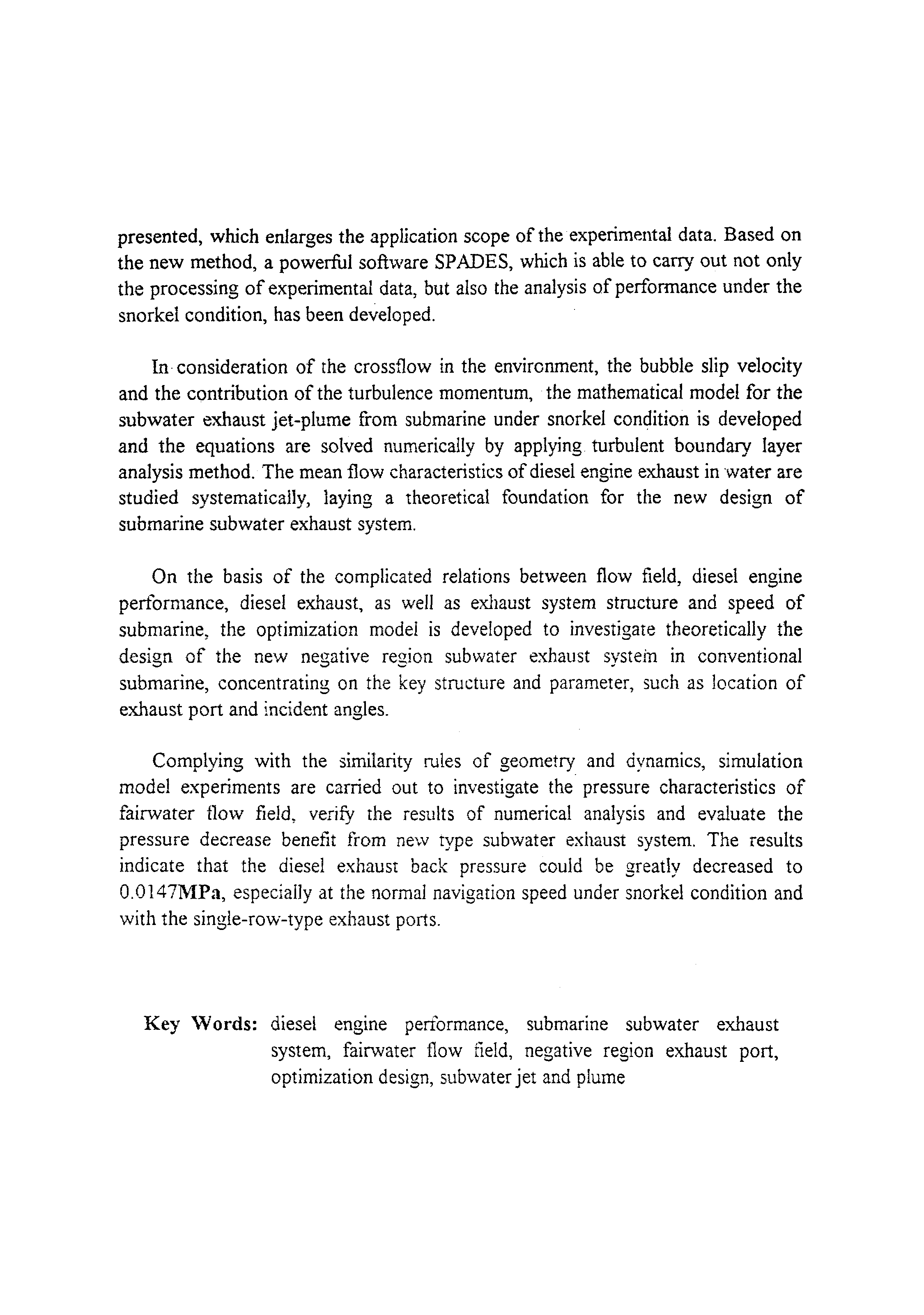 潜艇流场与水下排气相互作用对柴油机性能影响的理论研究-武祥洪华中科技大学-14000253.pdf 第6页
