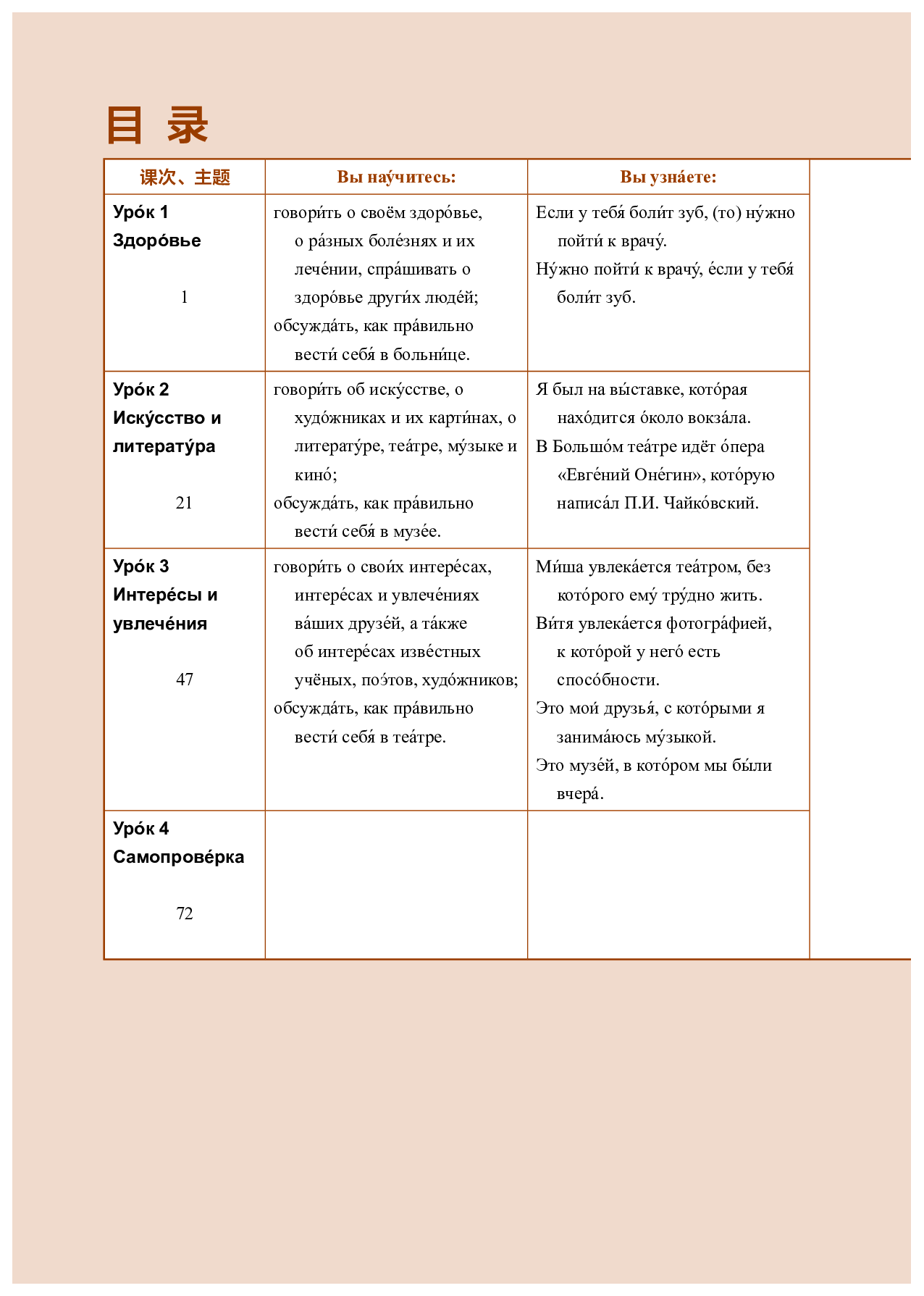 人教版俄语选修第一册【高清教材】.pdf 第5页