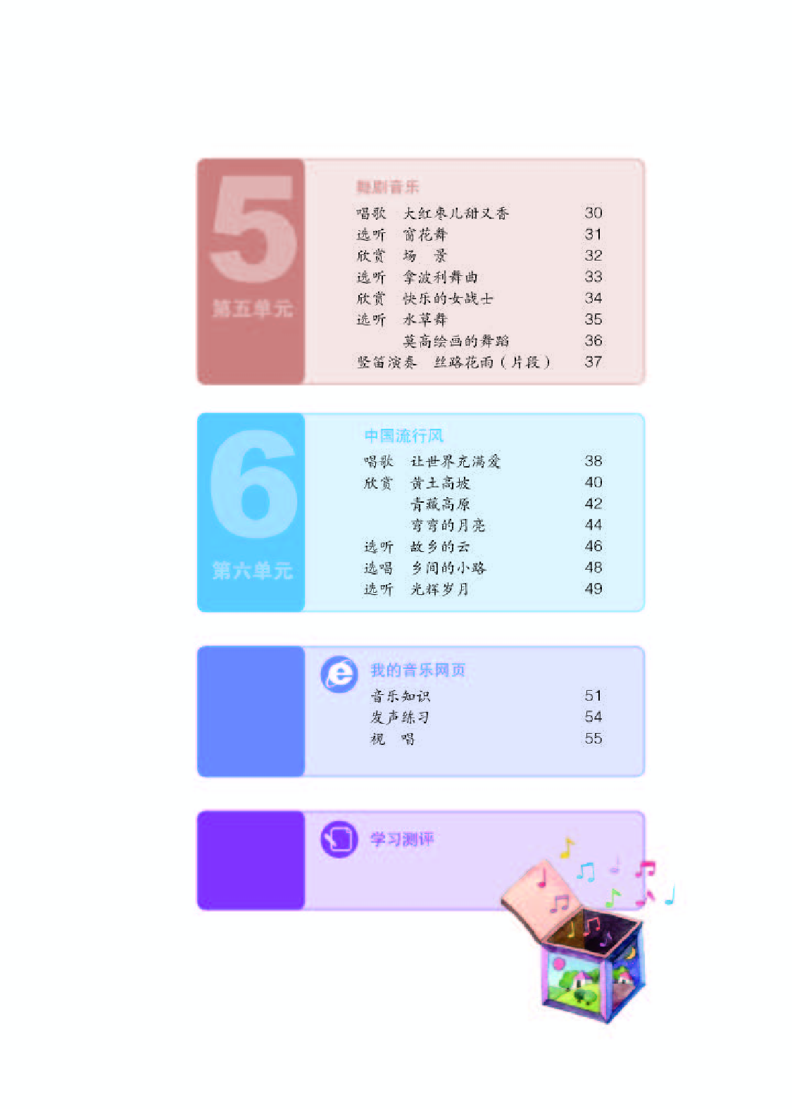 人教版9年级音乐上册【高清教材】五线谱.pdf 第5页