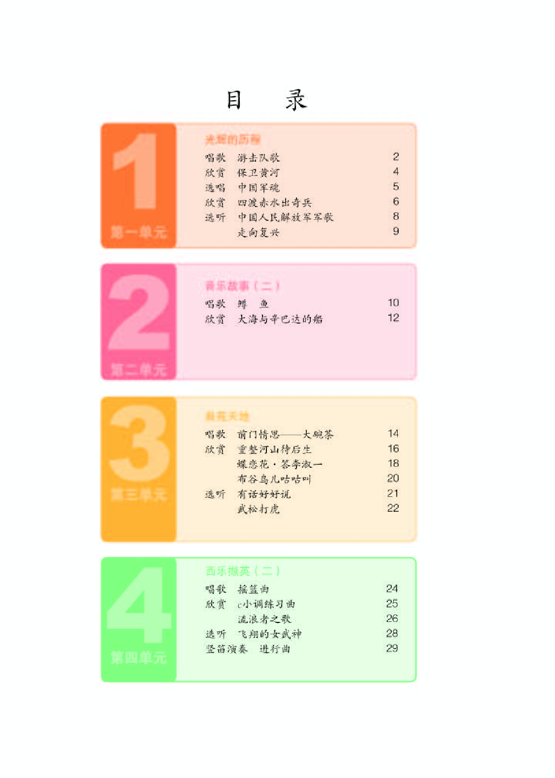 人教版9年级音乐上册【高清教材】简谱.pdf 第4页