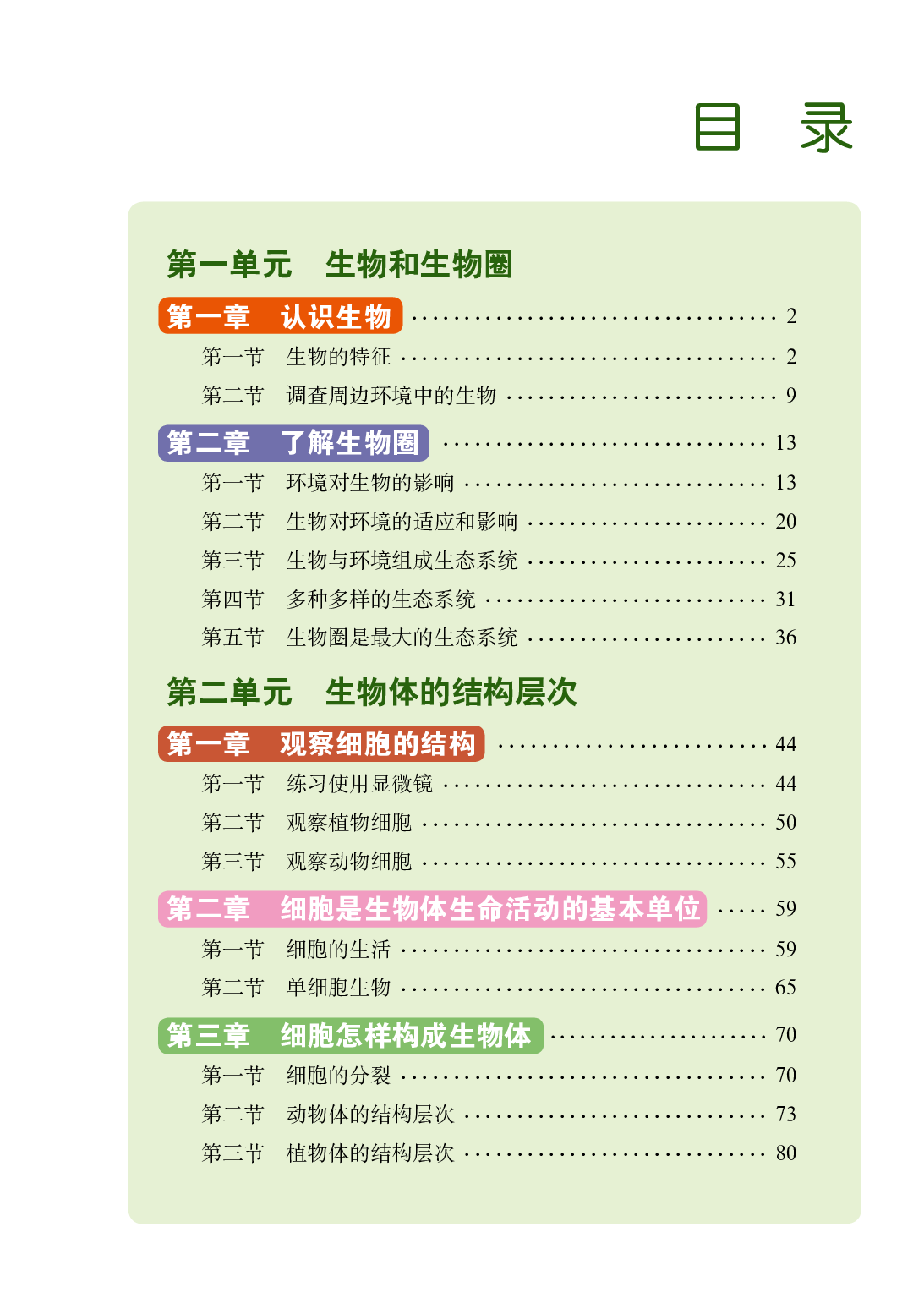 鲁教版6年级生物上册【高清教材】.pdf 第5页