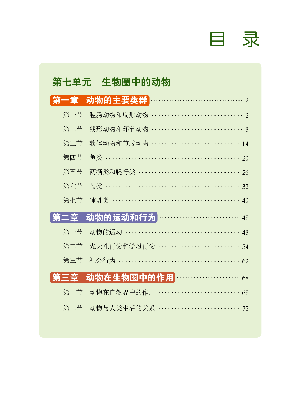 鲁教版8年级生物上册【高清教材】.pdf 第4页