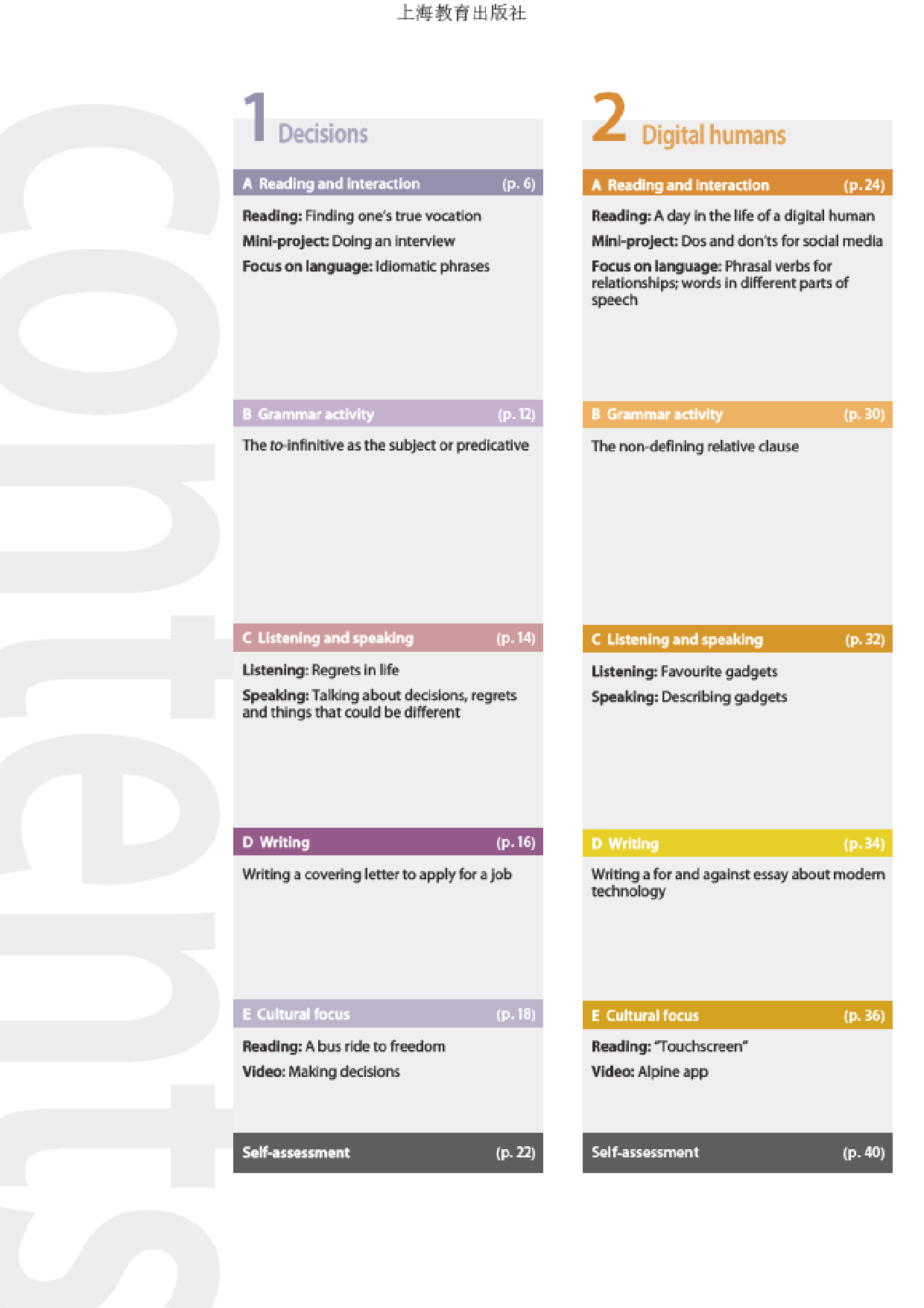 沪教版英语选修第二册【高清教材】.pdf 第5页