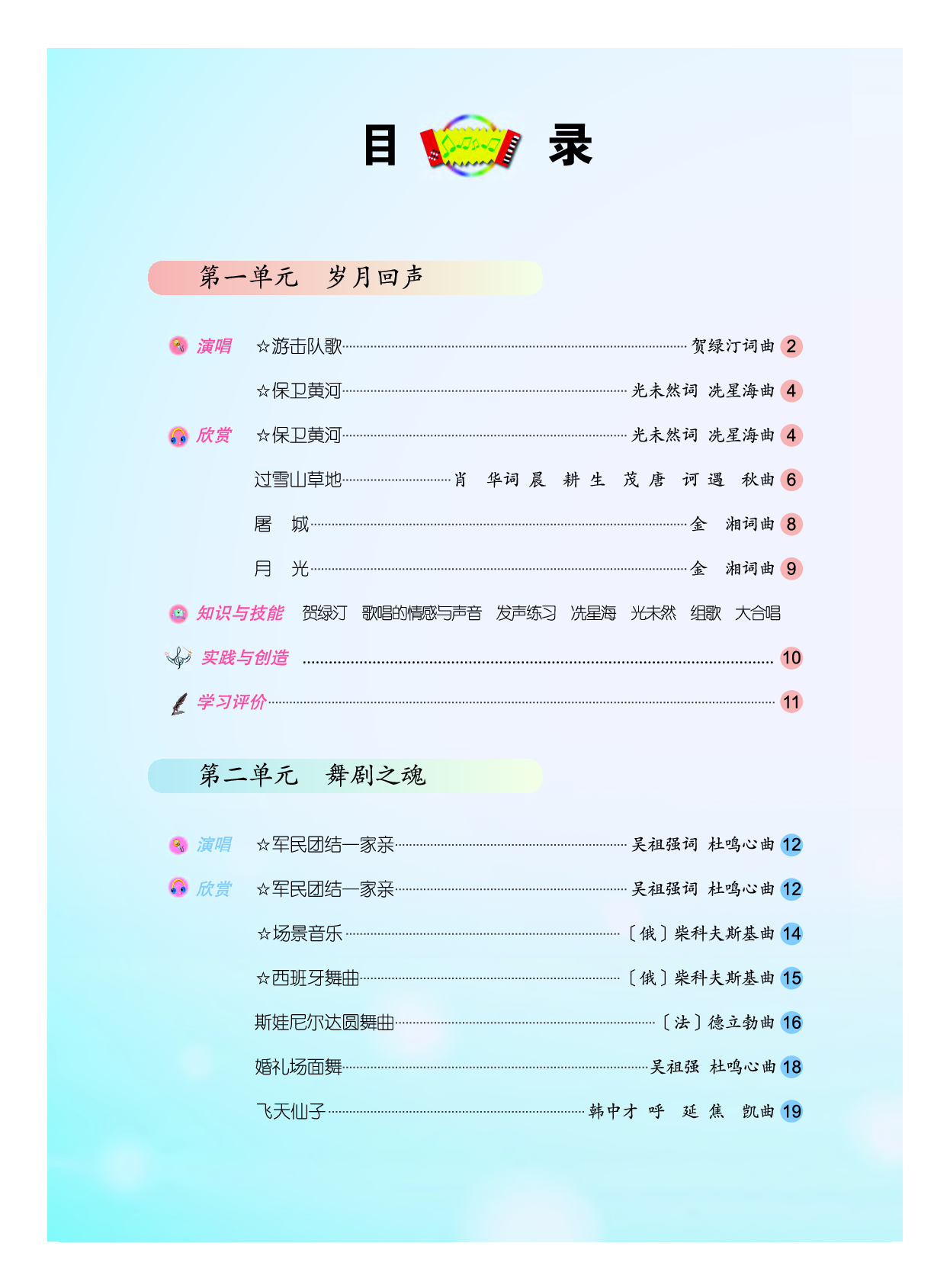 人音版9年级音乐下册【高清教材】五线谱.pdf 第3页