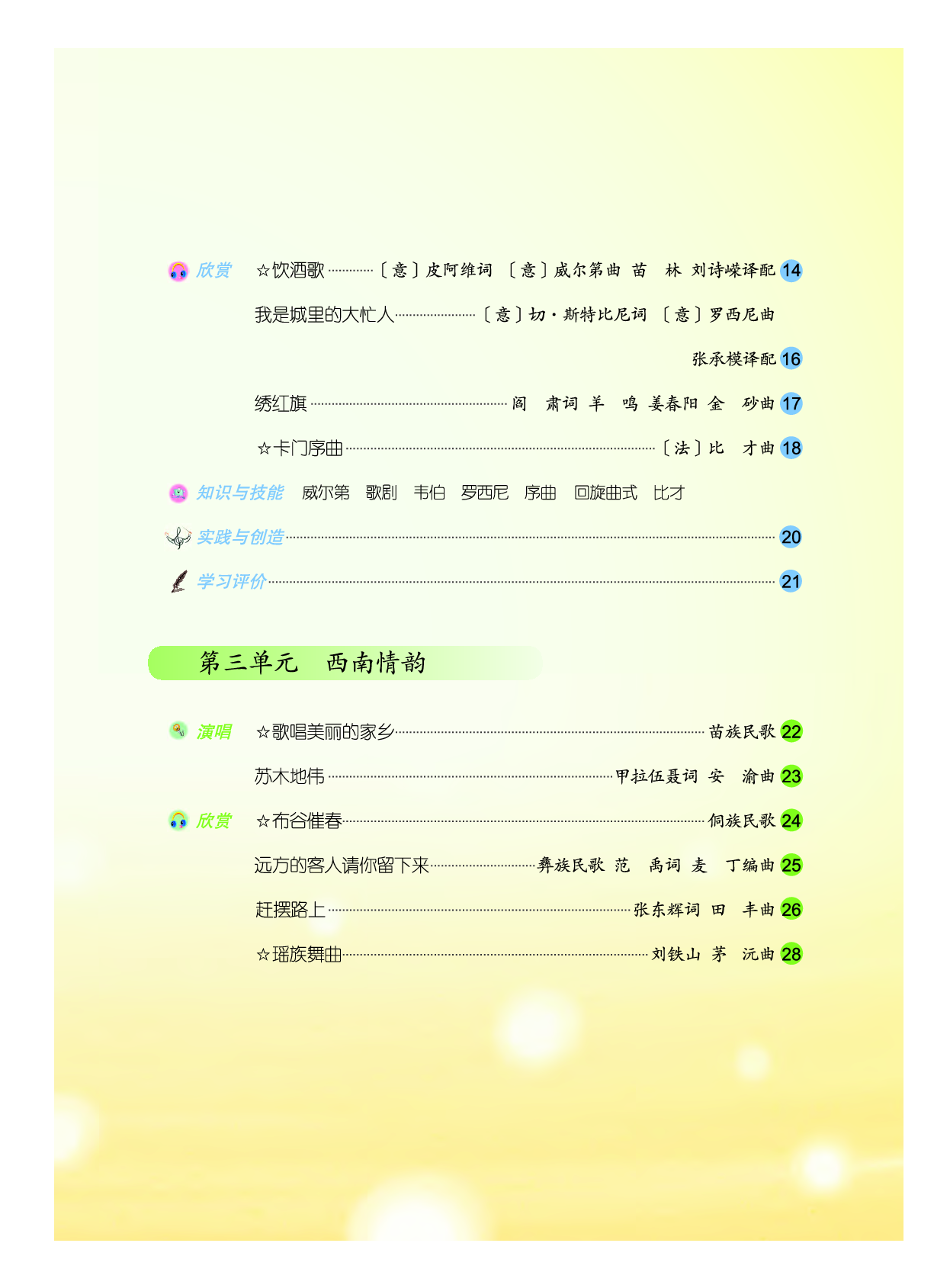 人音版9年级音乐上册【高清教材】五线谱.pdf 第4页