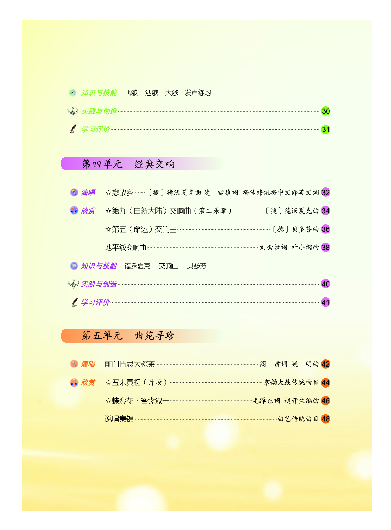人音版9年级音乐上册【高清教材】五线谱.pdf 第5页