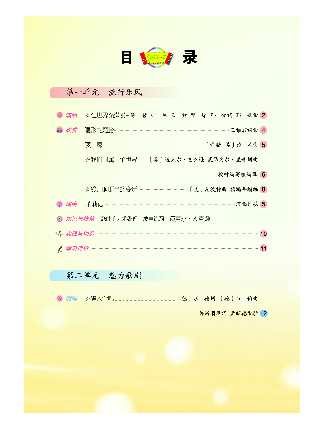 人音版9年级音乐上册【高清教材】简谱.pdf 第3页