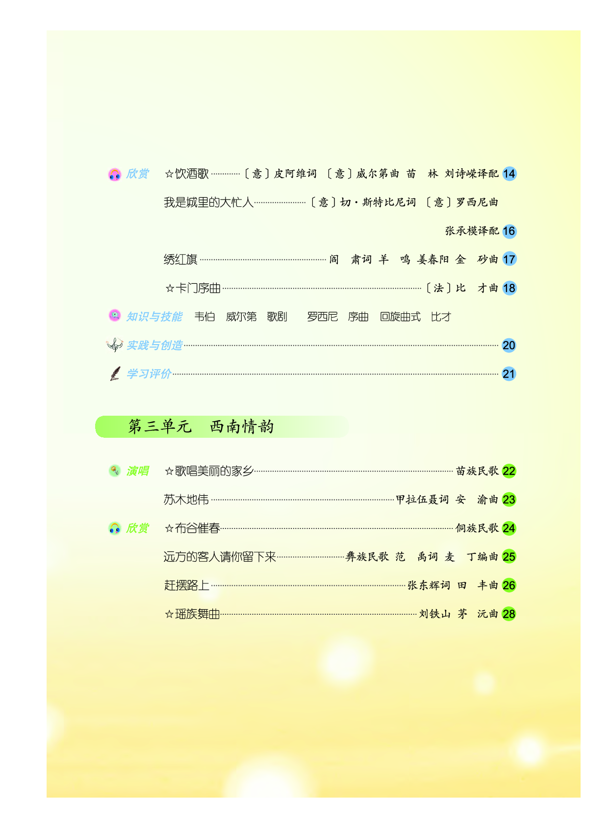 人音版9年级音乐上册【高清教材】简谱.pdf 第4页