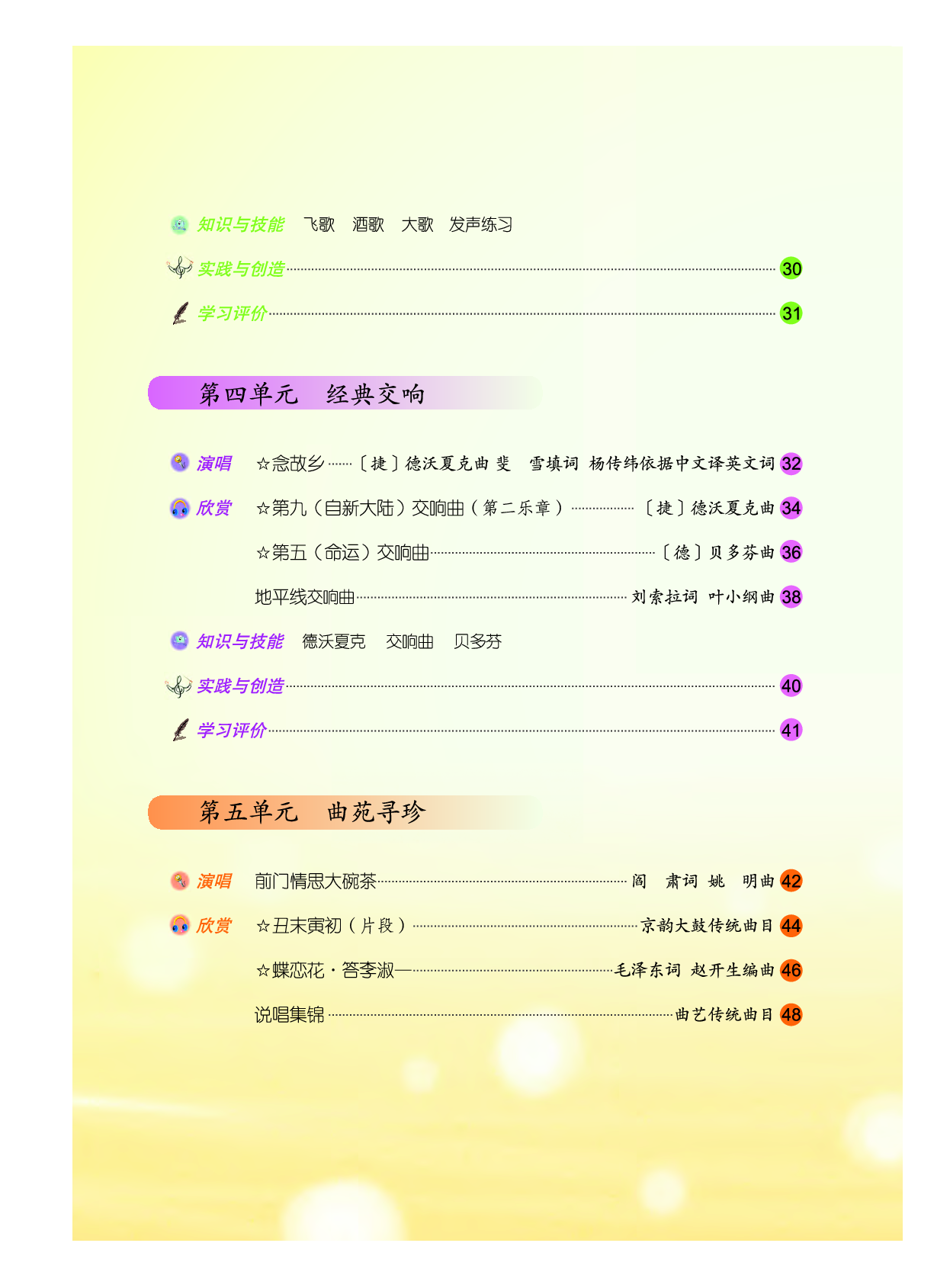 人音版9年级音乐上册【高清教材】简谱.pdf 第5页