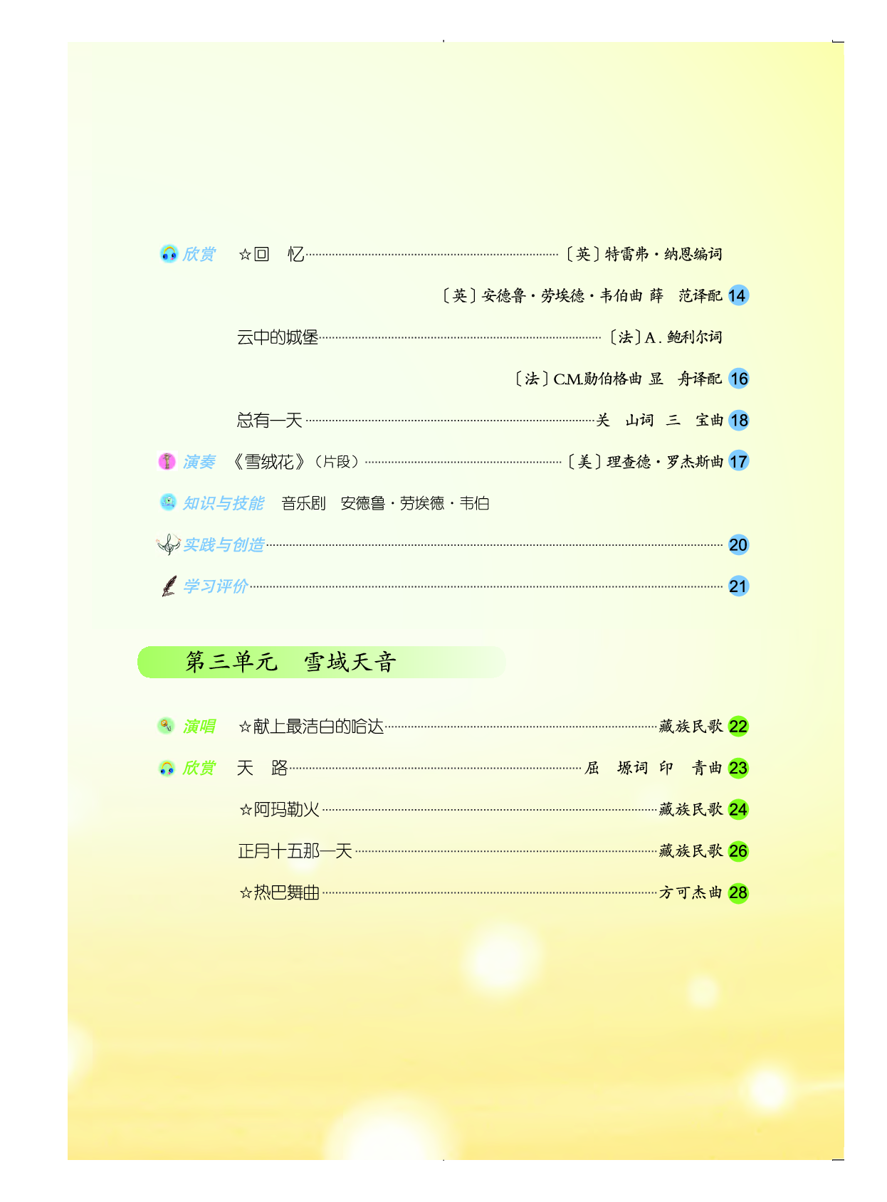 人音版8年级音乐上册【高清教材】简谱.pdf 第4页