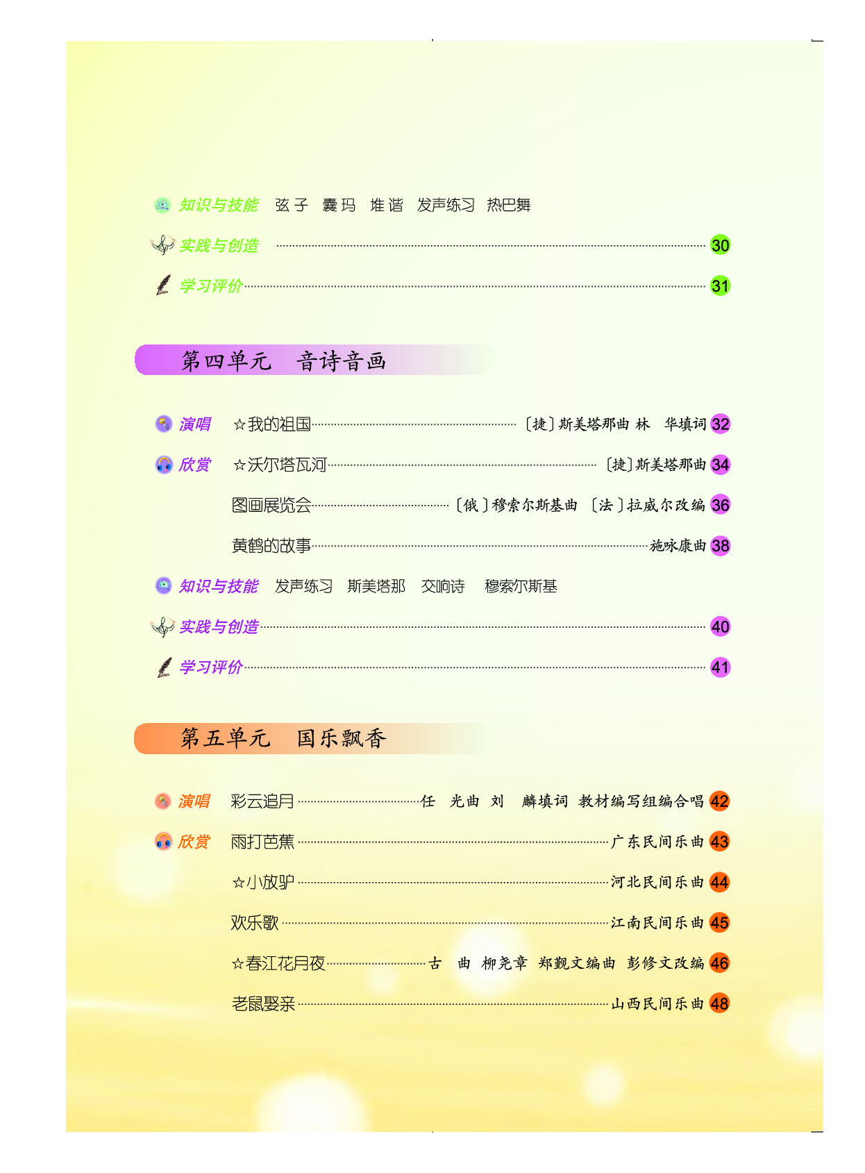 人音版8年级音乐上册【高清教材】简谱.pdf 第5页