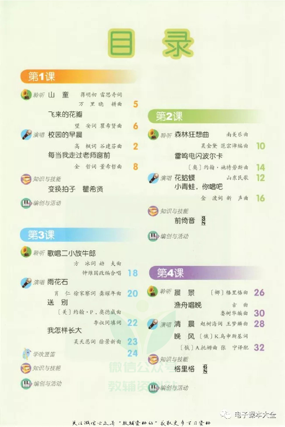 五年级上册音乐北京版（五线谱）电子课本.pdf 第3页