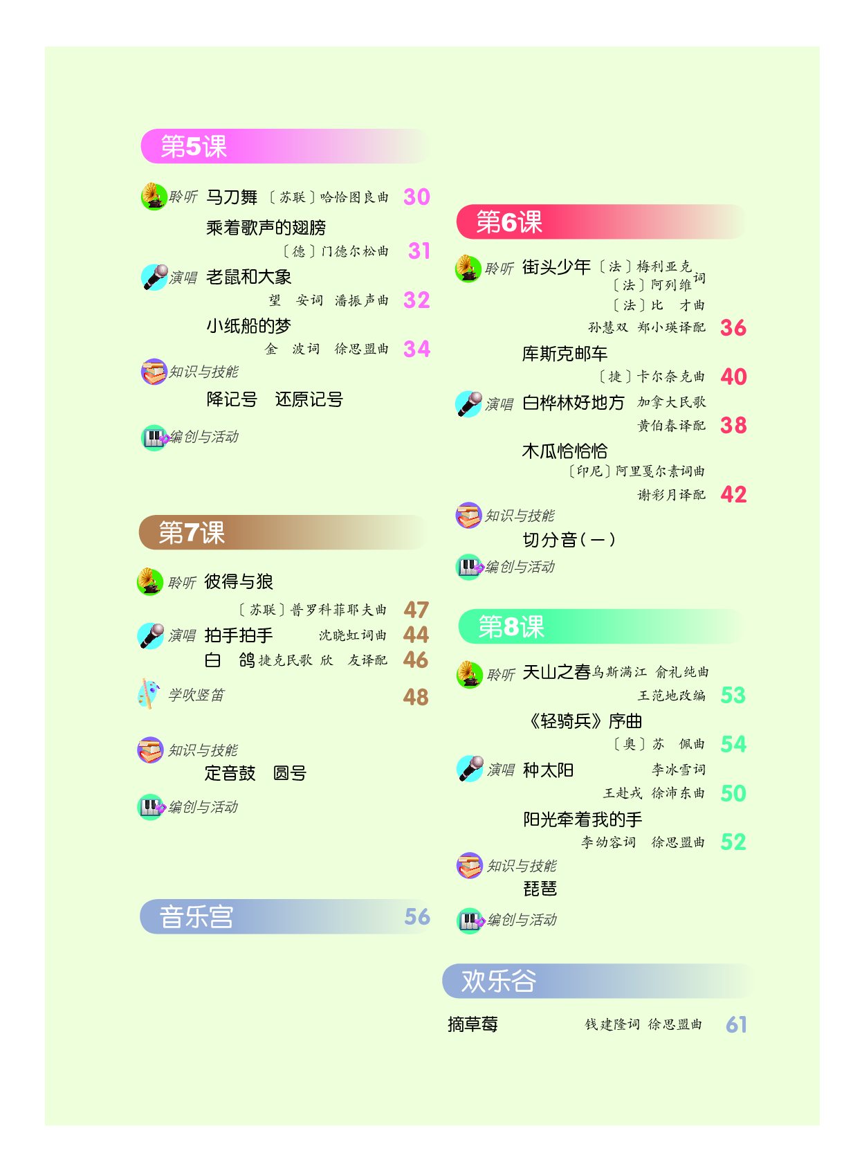 人音版4年级音乐下册【高清教材】.pdf 第4页