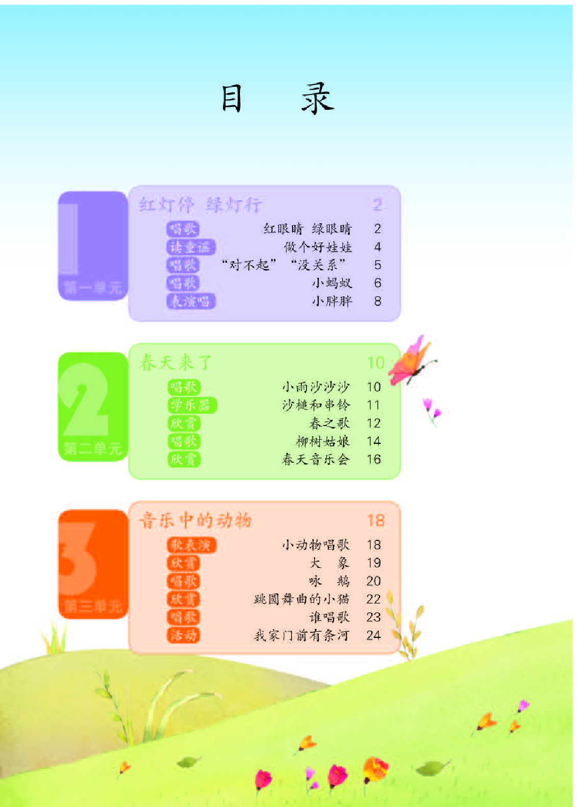 人教版1年级音乐下册【高清教材】.pdf 第4页