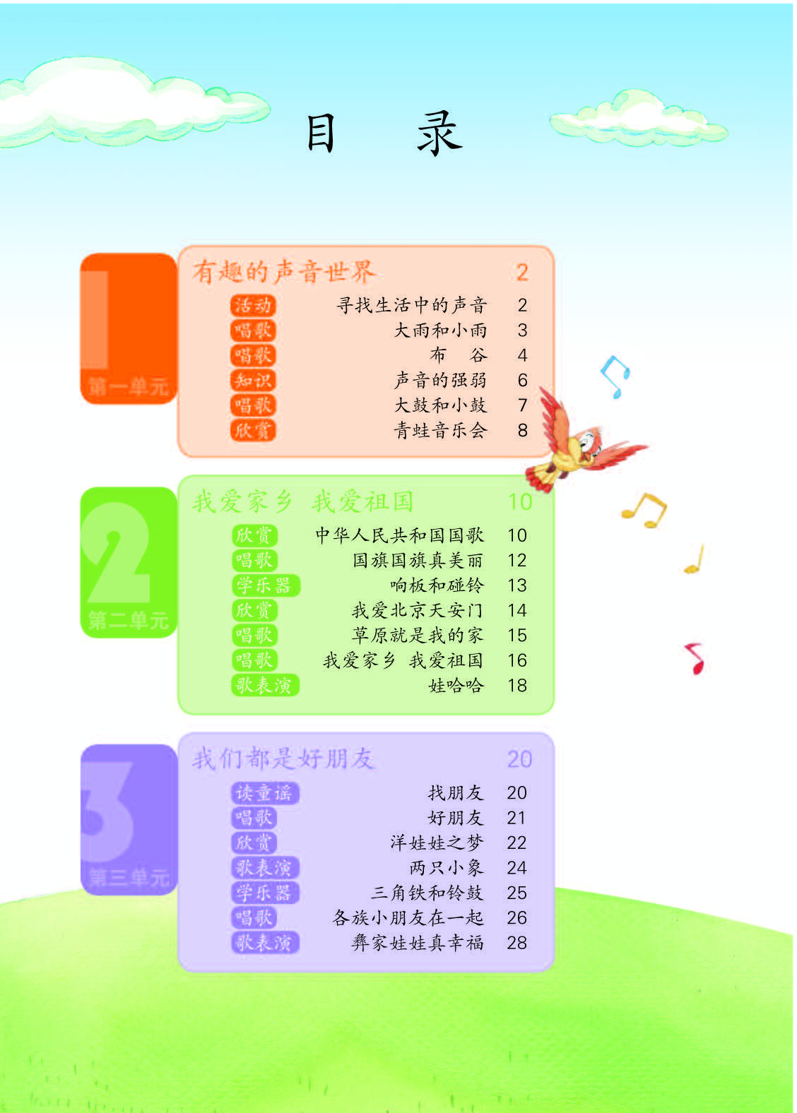 人教版1年级音乐上册【高清教材】.pdf 第4页