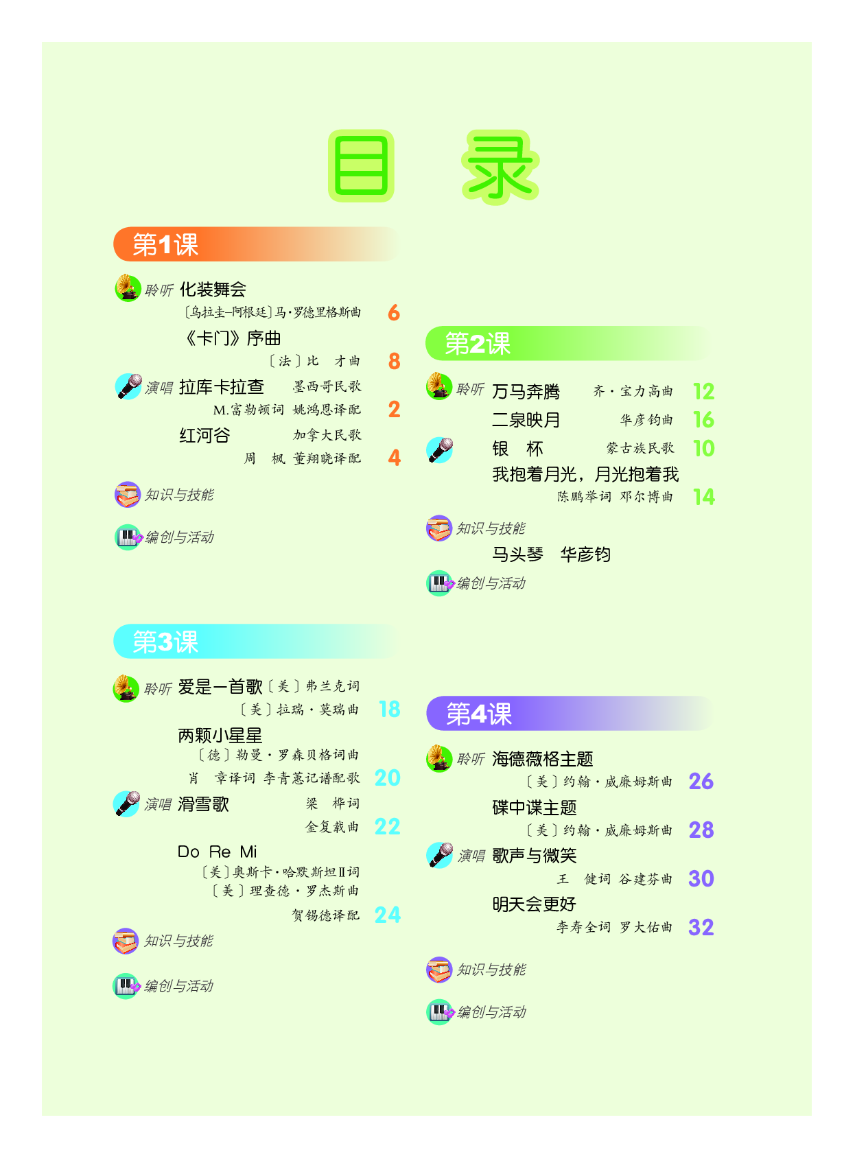 六年级下册音乐北京版（五线谱）电子课本.pdf 第3页